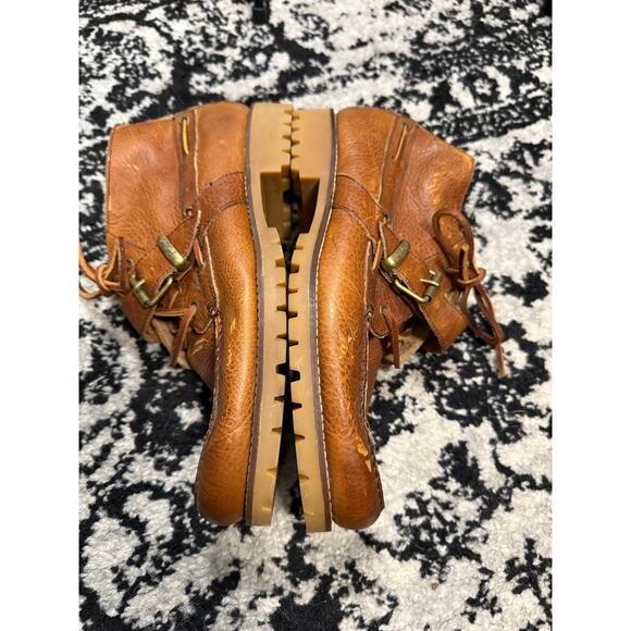 Polo Ralph Lauren Mens 11 D Rumford Brown Leather Ankle Chukka Boots - Picture 3 of 6